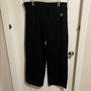 Lululemon Black Drawstring Wide-Leg Sweatpants